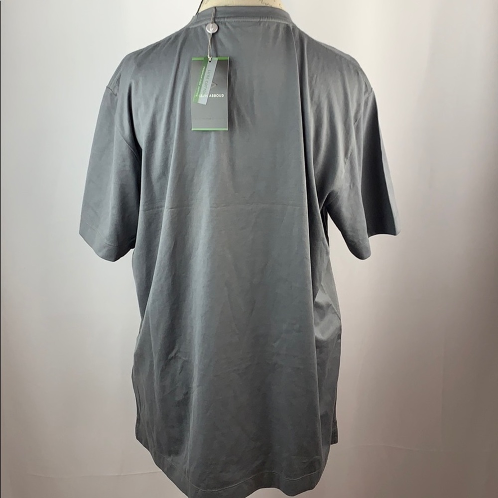 Joseph Abboud Cotton Gray T Shirt - Picture 4 of 8